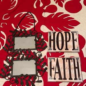297A. HOPE FAITH HANGING PHOTO FRAME Bundle Set